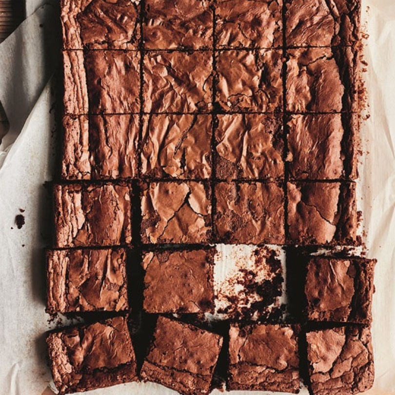 Choc Chip Brownie Tray Bake