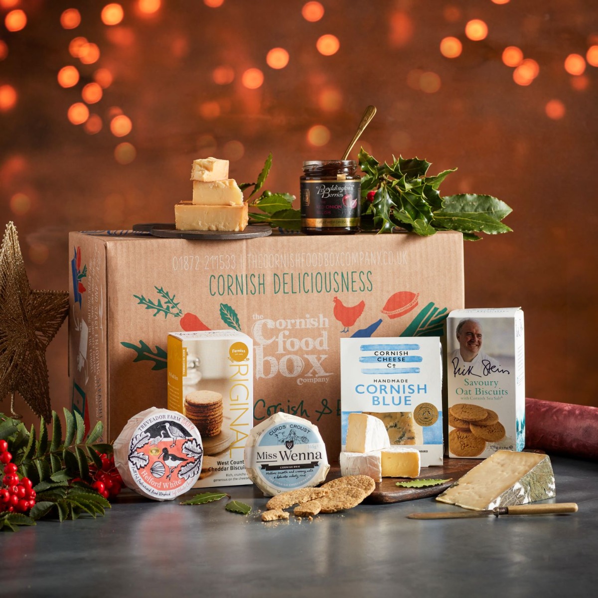 cornish cheese hamper to send by post