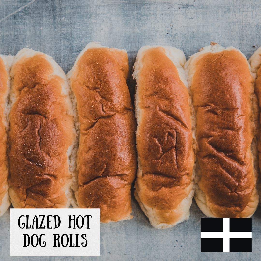 Baker Tom Glazed Hot Dog Roll 4pk