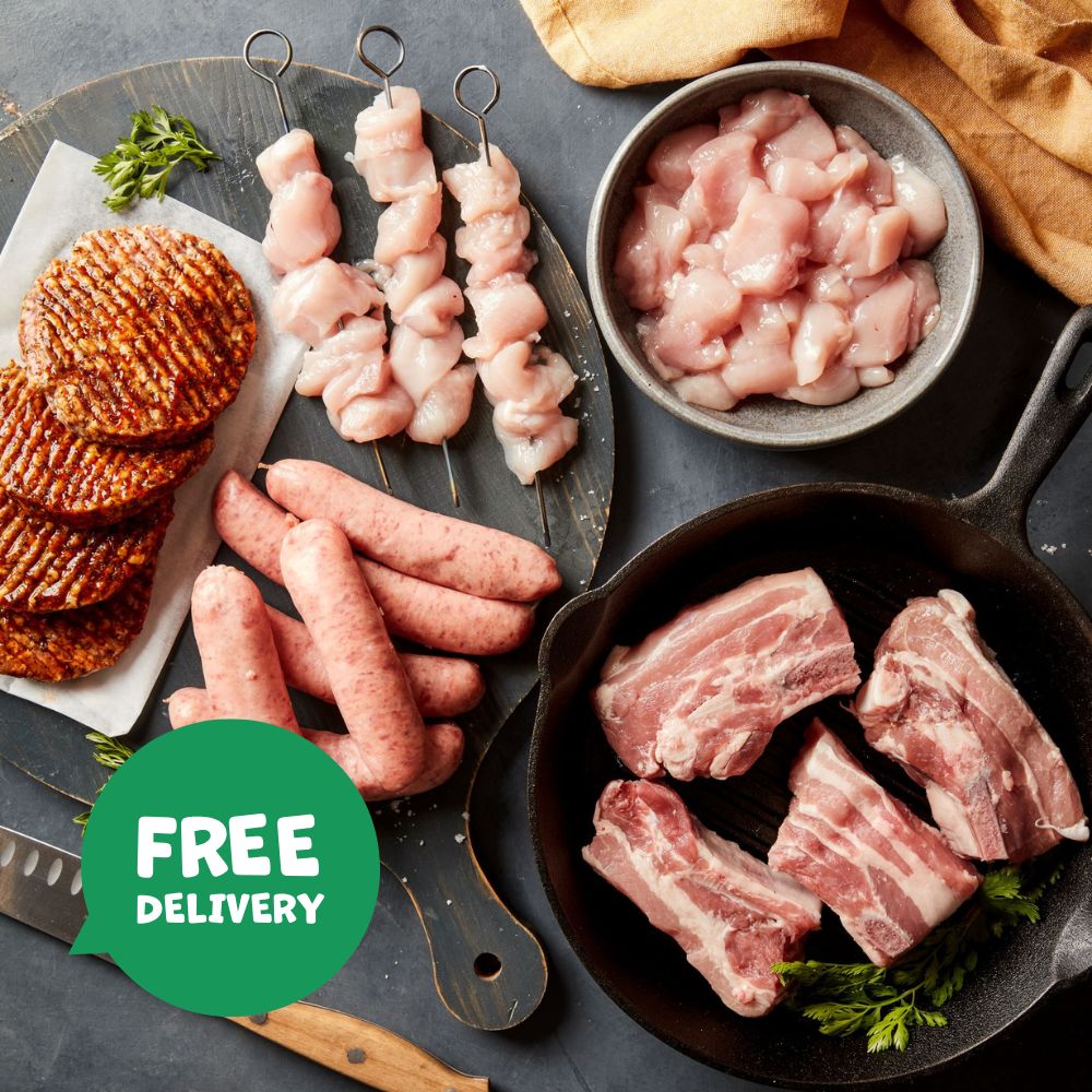 small meat barbecue box